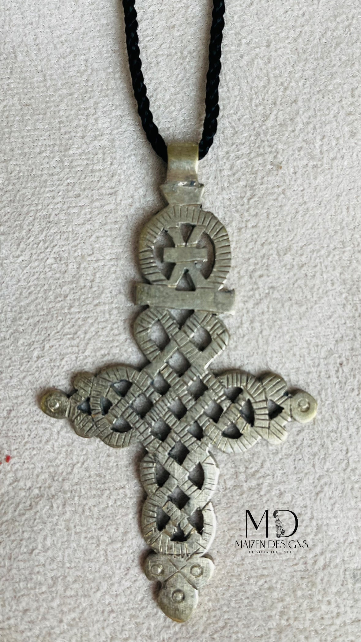 Handcrafted Ethiopian Bronze Cross