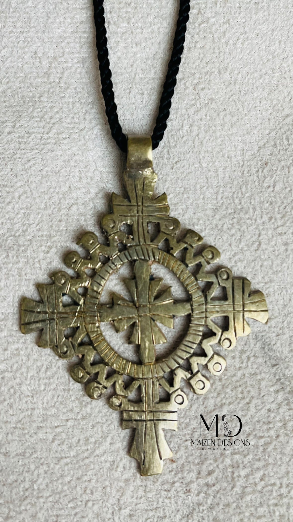 Handcrafted Ethiopian Bronze Cross
