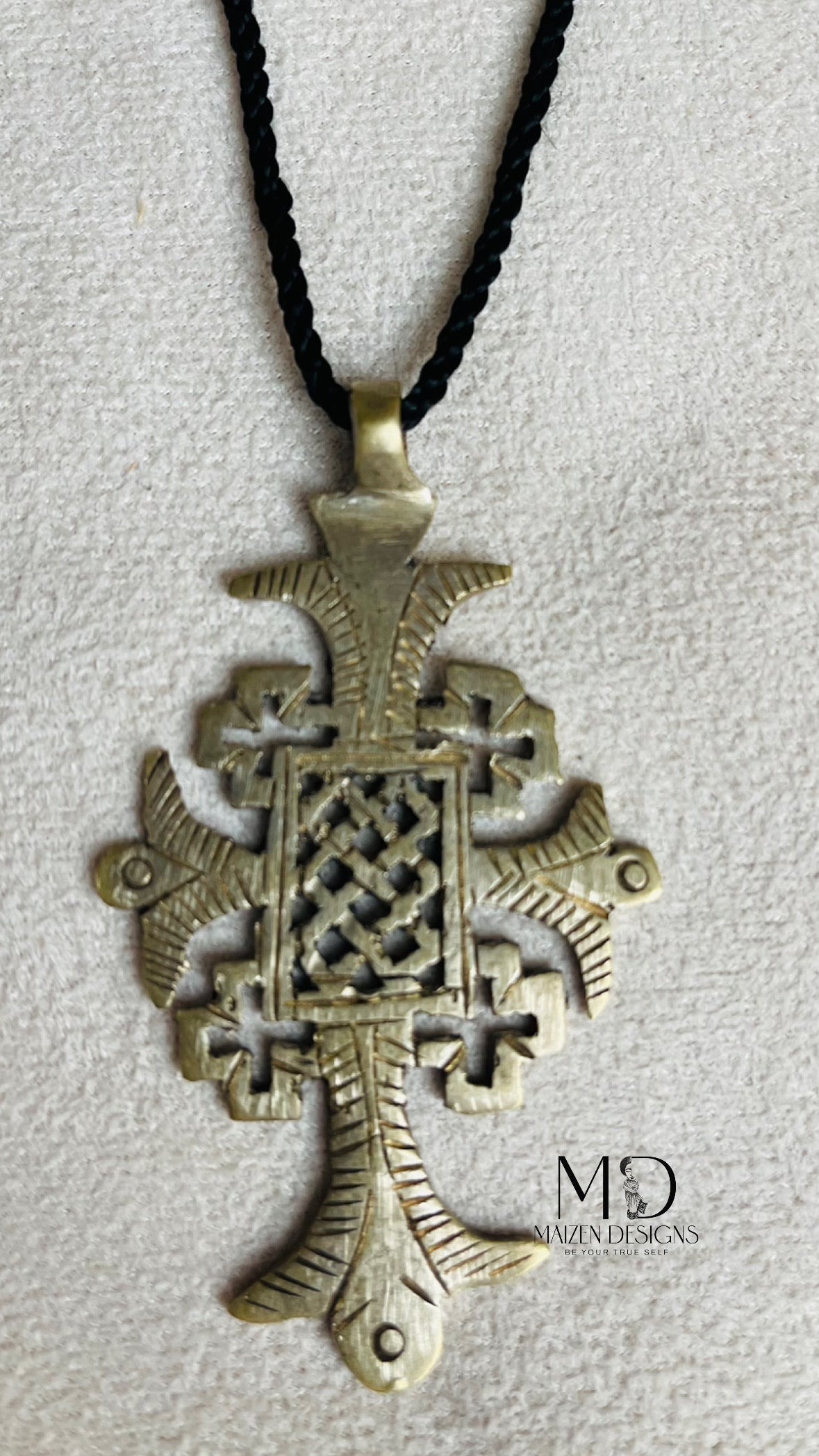 Handcrafted Ethiopian Bronze Cross