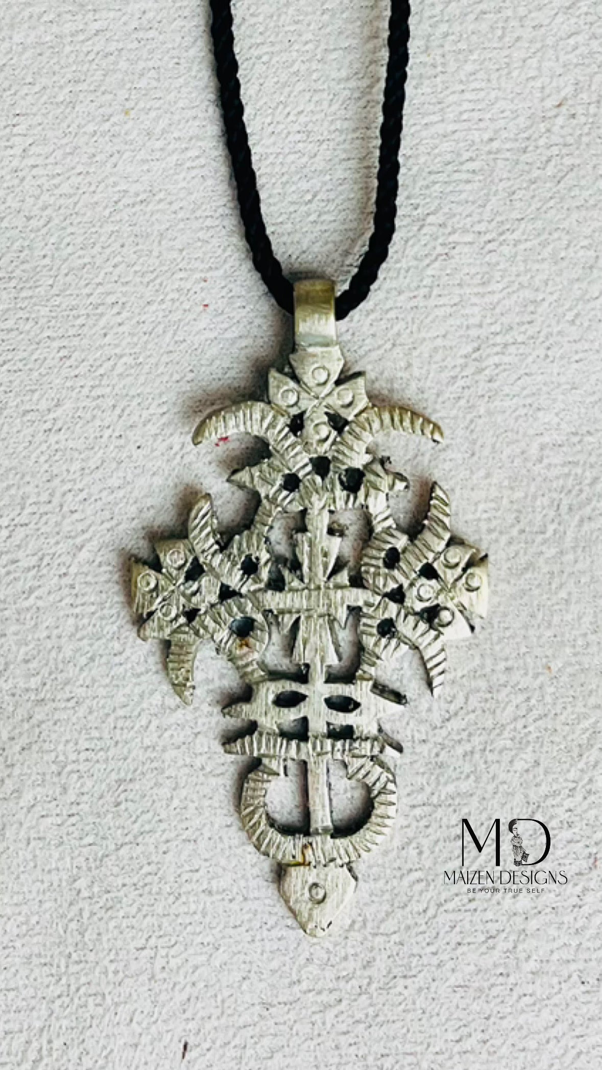 Handcrafted Ethiopian Bronze Cross