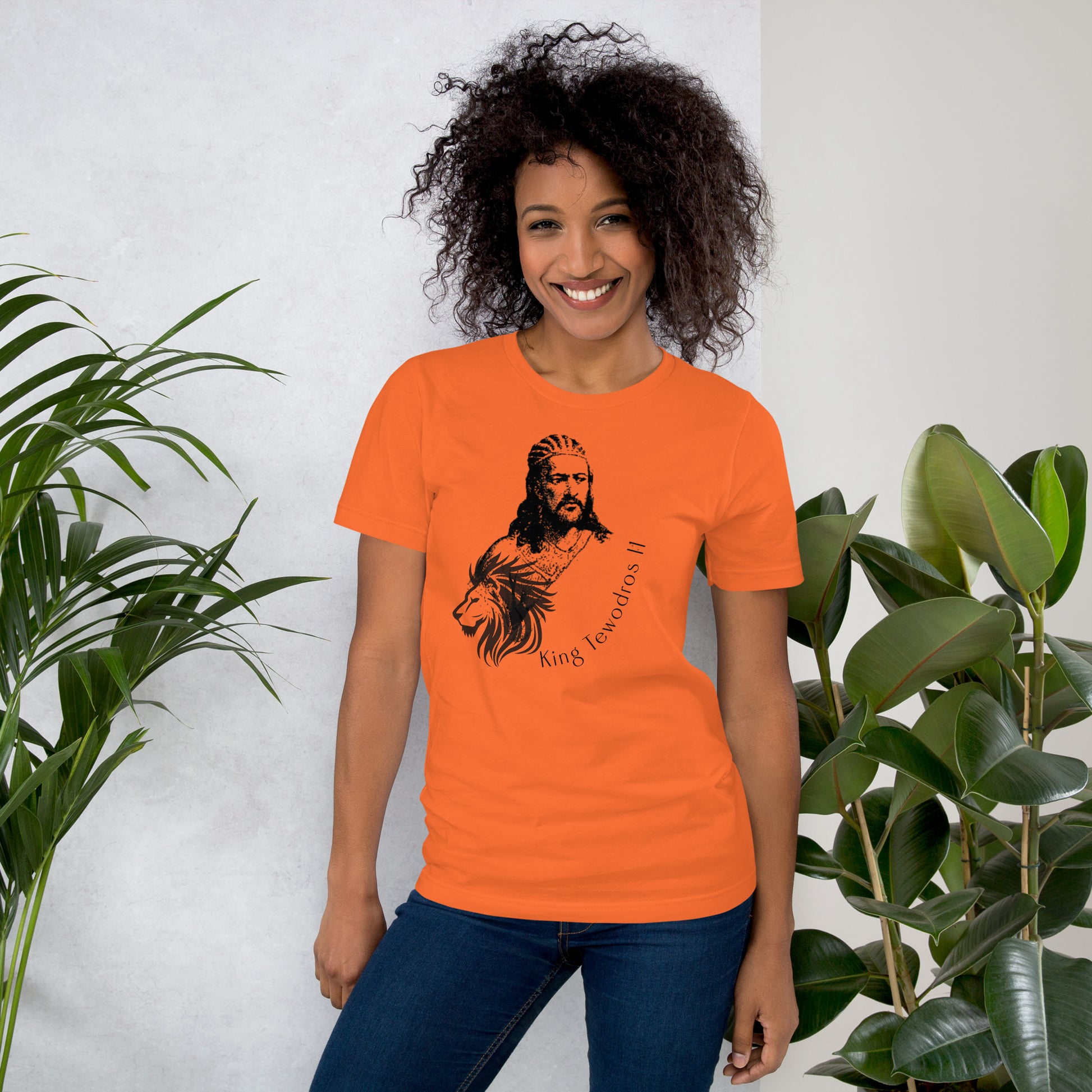 King Tewodros  Unisex t-shirt ethiopia - ©maizen design