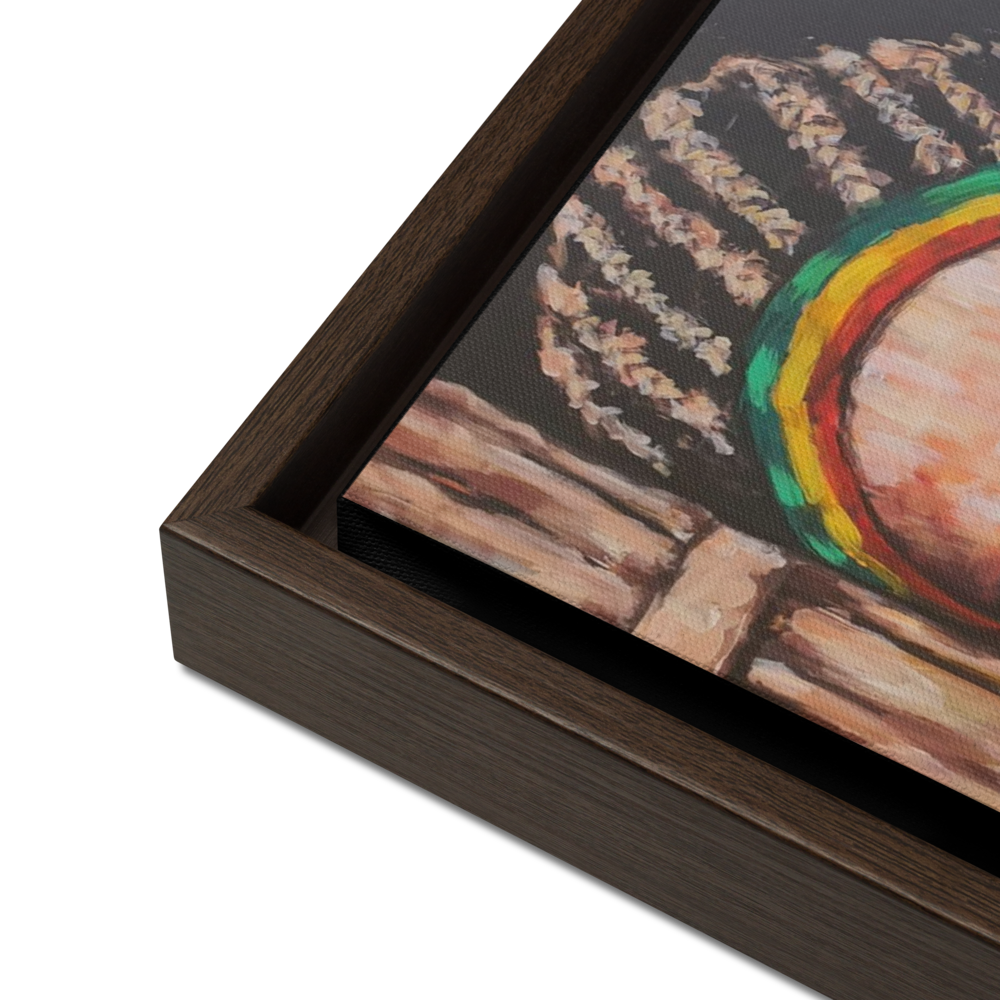 Tobiya Framed canvas -Ethiopian Art