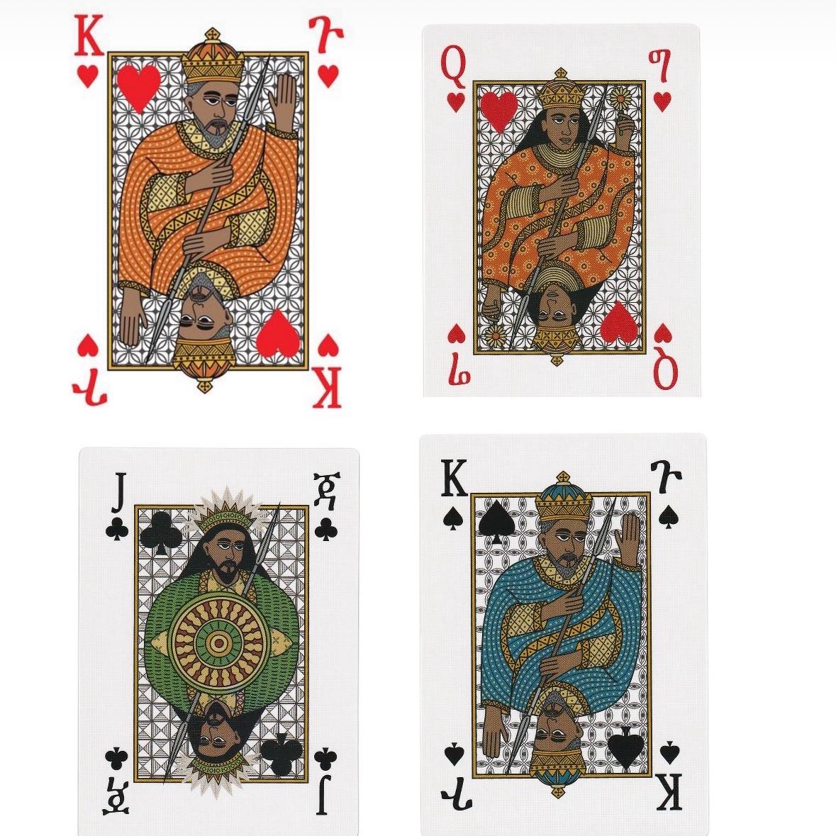 Royalty Pack Standard Playing Cards - Ethiopian Royalty Touch