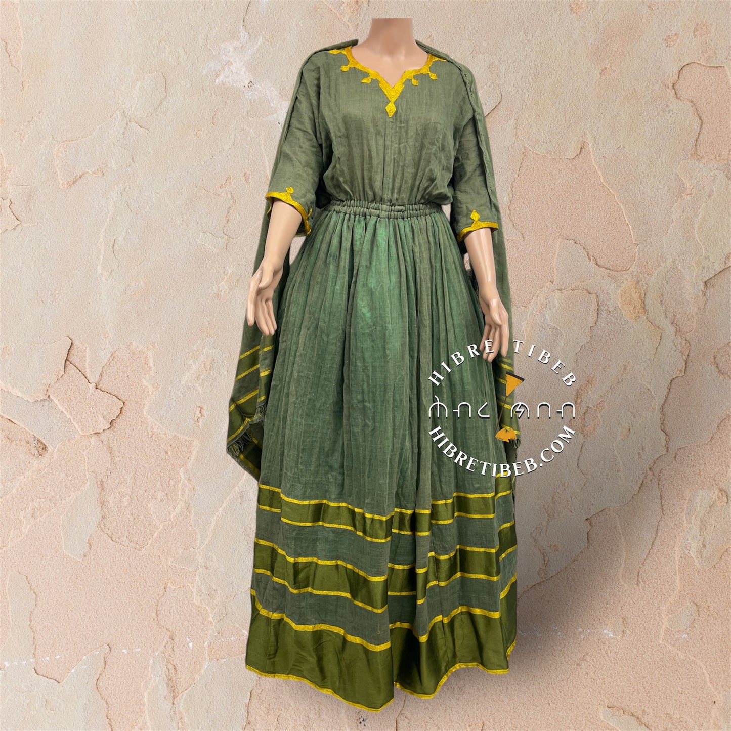 Habesha Dress - Hibre Tibeb Kemis