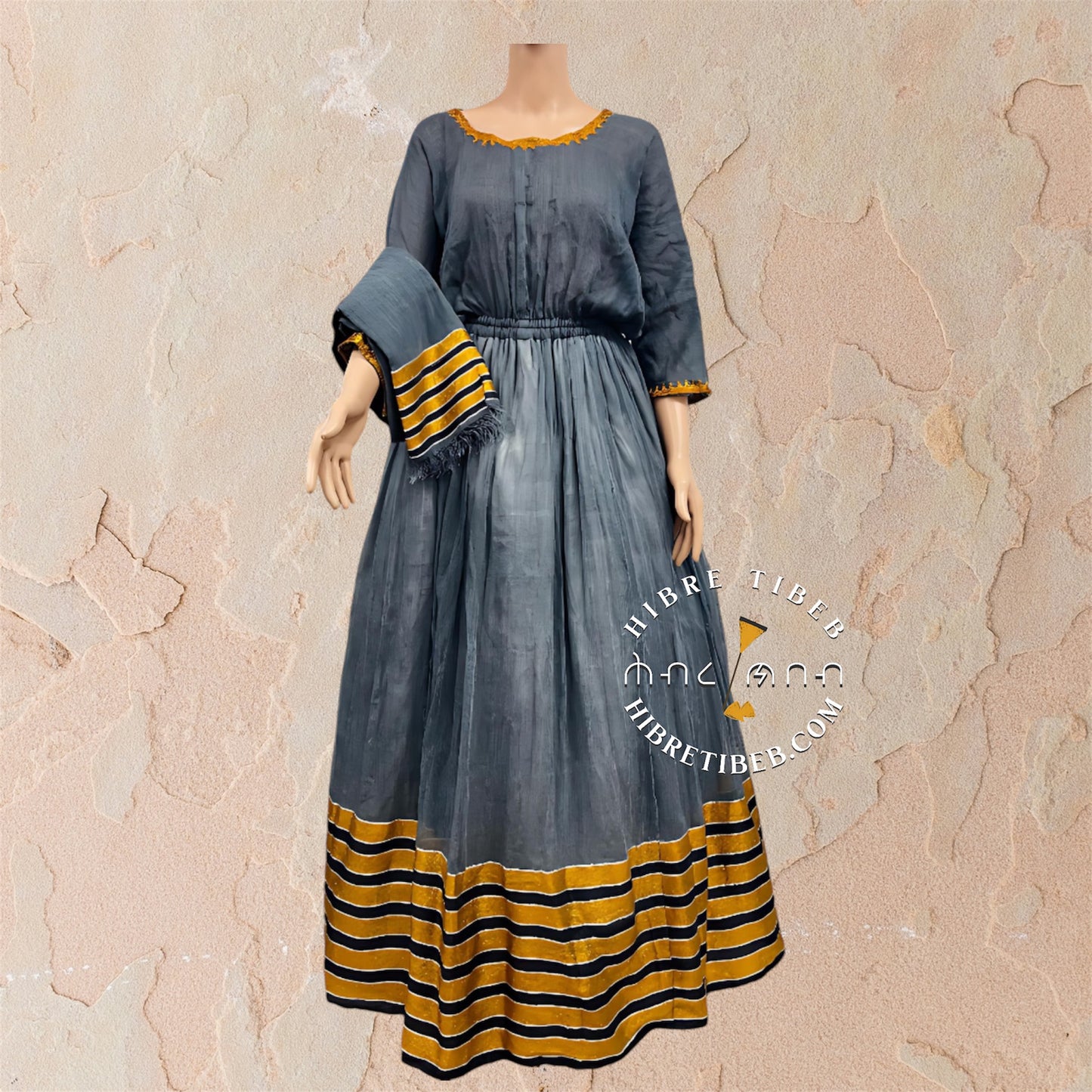 Habesha Dress - Hibre Tibeb Kemis