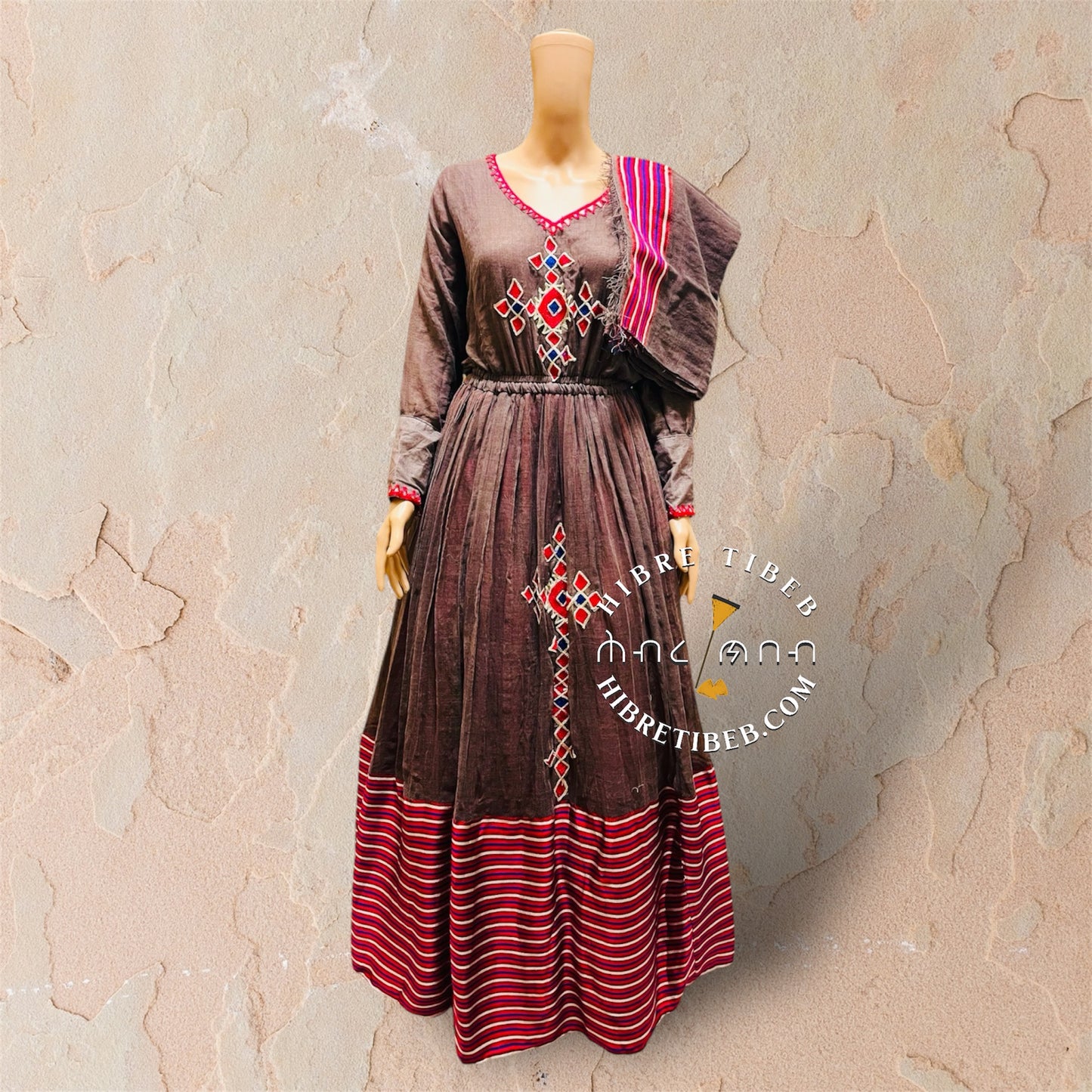 Habesha Dress - Hibre Tibeb Kemis