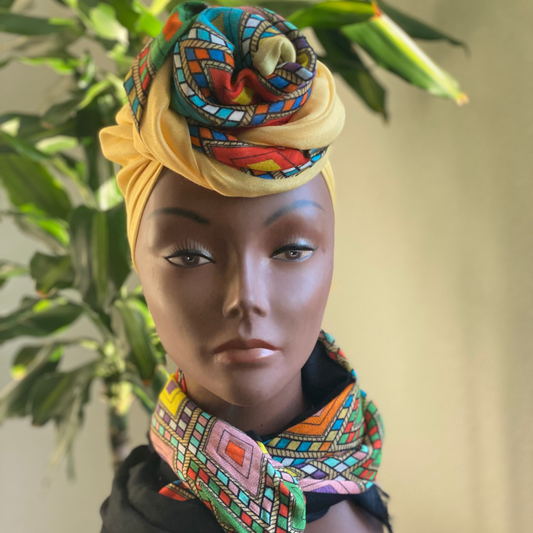 Habesha Tilet Design Scarf – A Unique Ethiopian & Eritrean Style Accessory