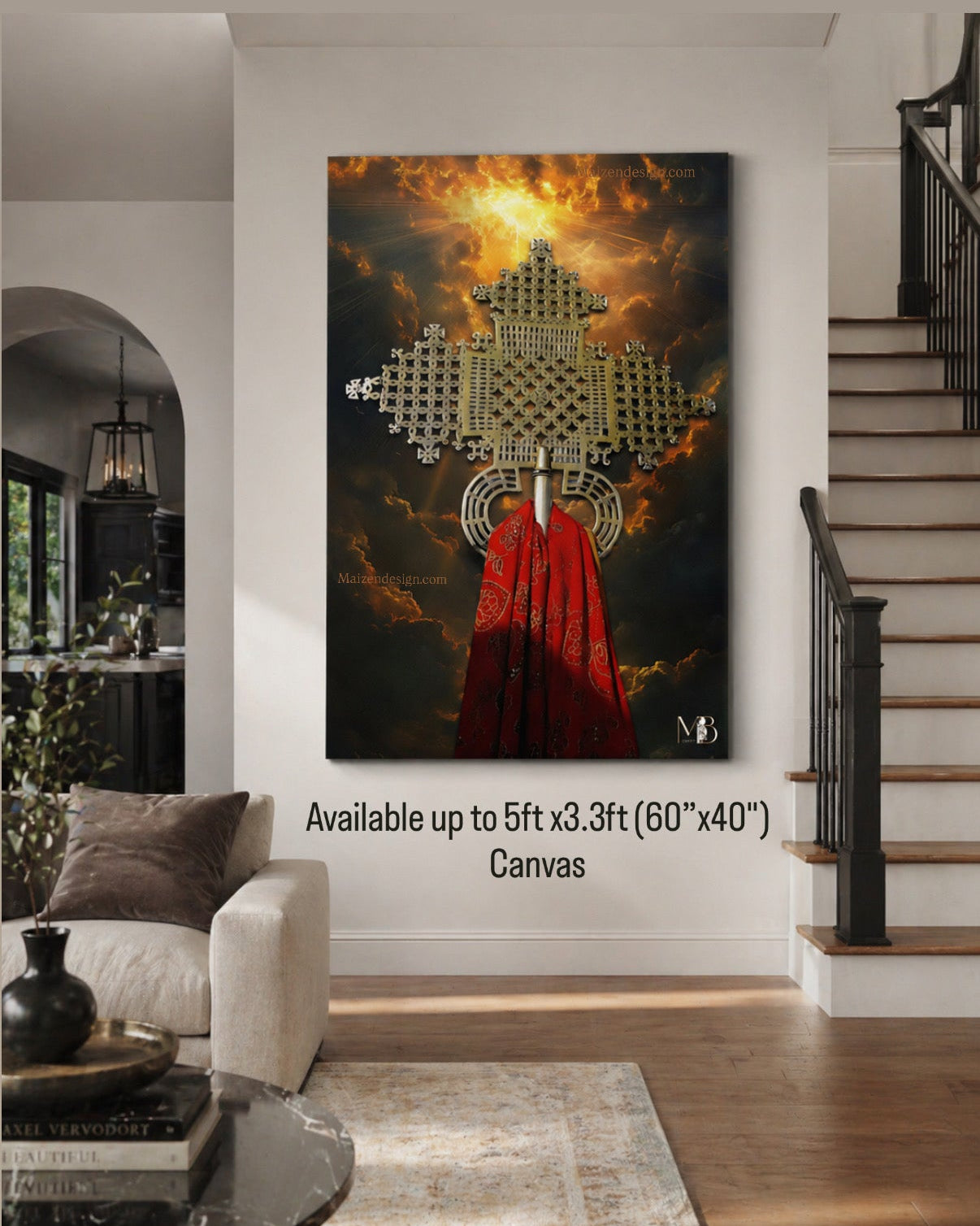 Mesikel - Ethiopian/Eritrean Orthodox Cross Canvas