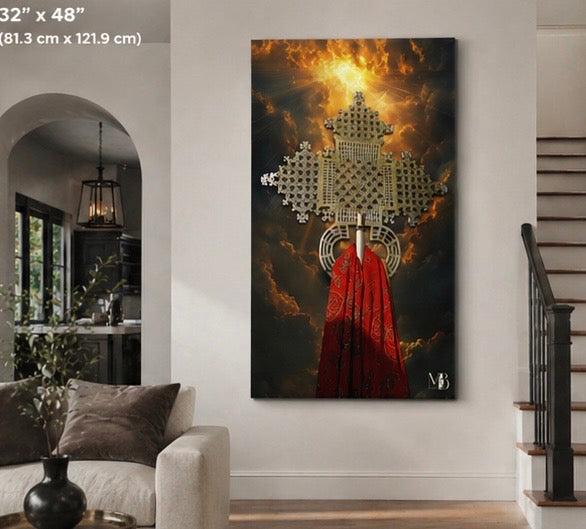 Mesikel - Ethiopian/Eritrean Orthodox Cross Canvas