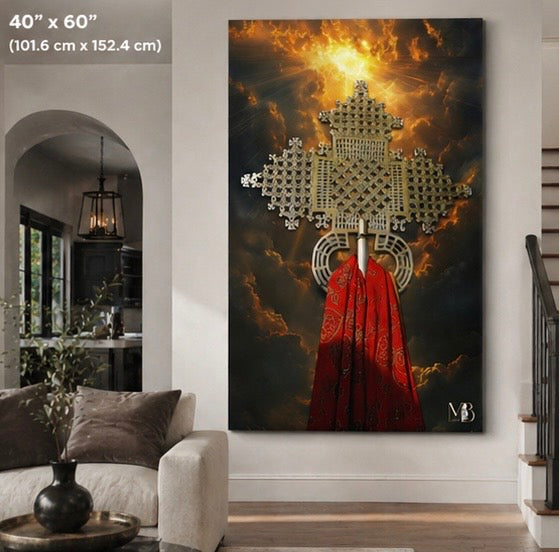 Mesikel - Ethiopian/Eritrean Orthodox Cross Canvas
