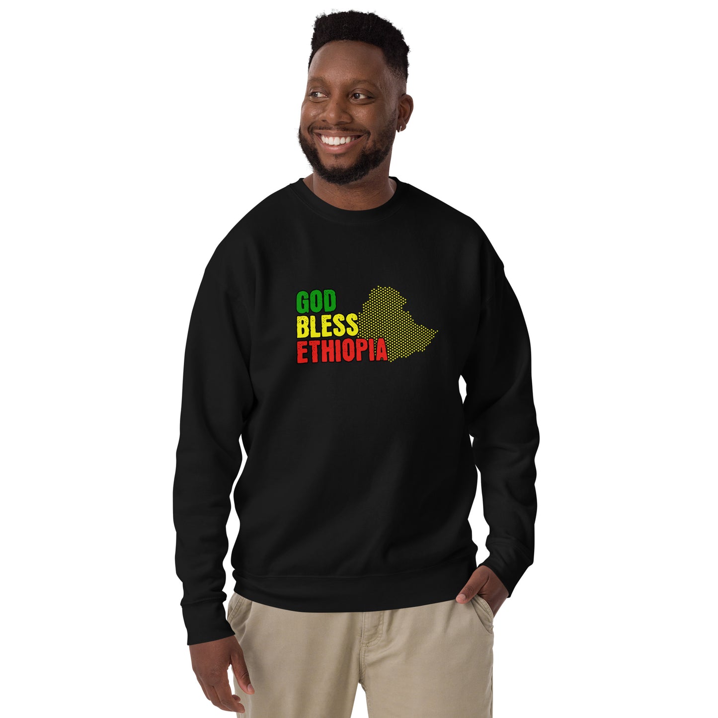 God Bless Ethiopia Unisex Premium Sweatshirt