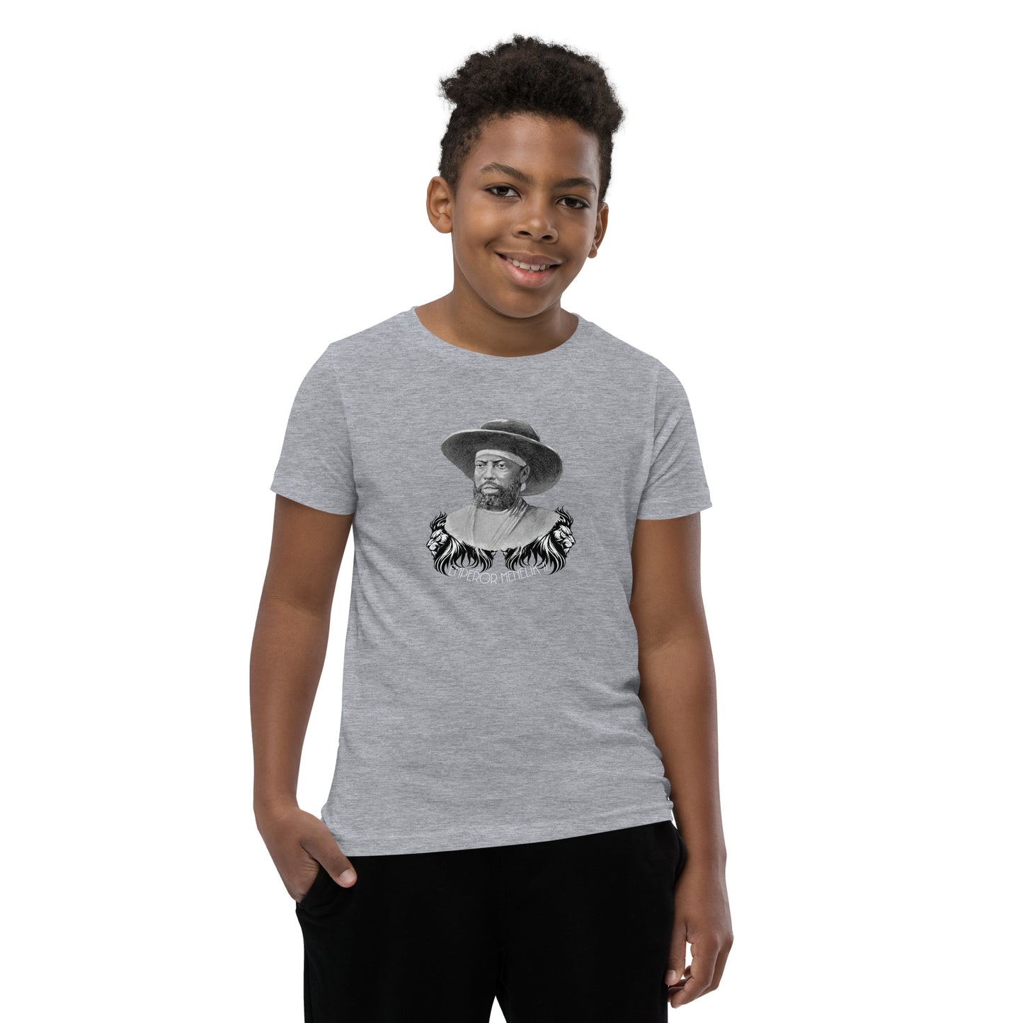 Menelik Youth Short Sleeve T-Shirt