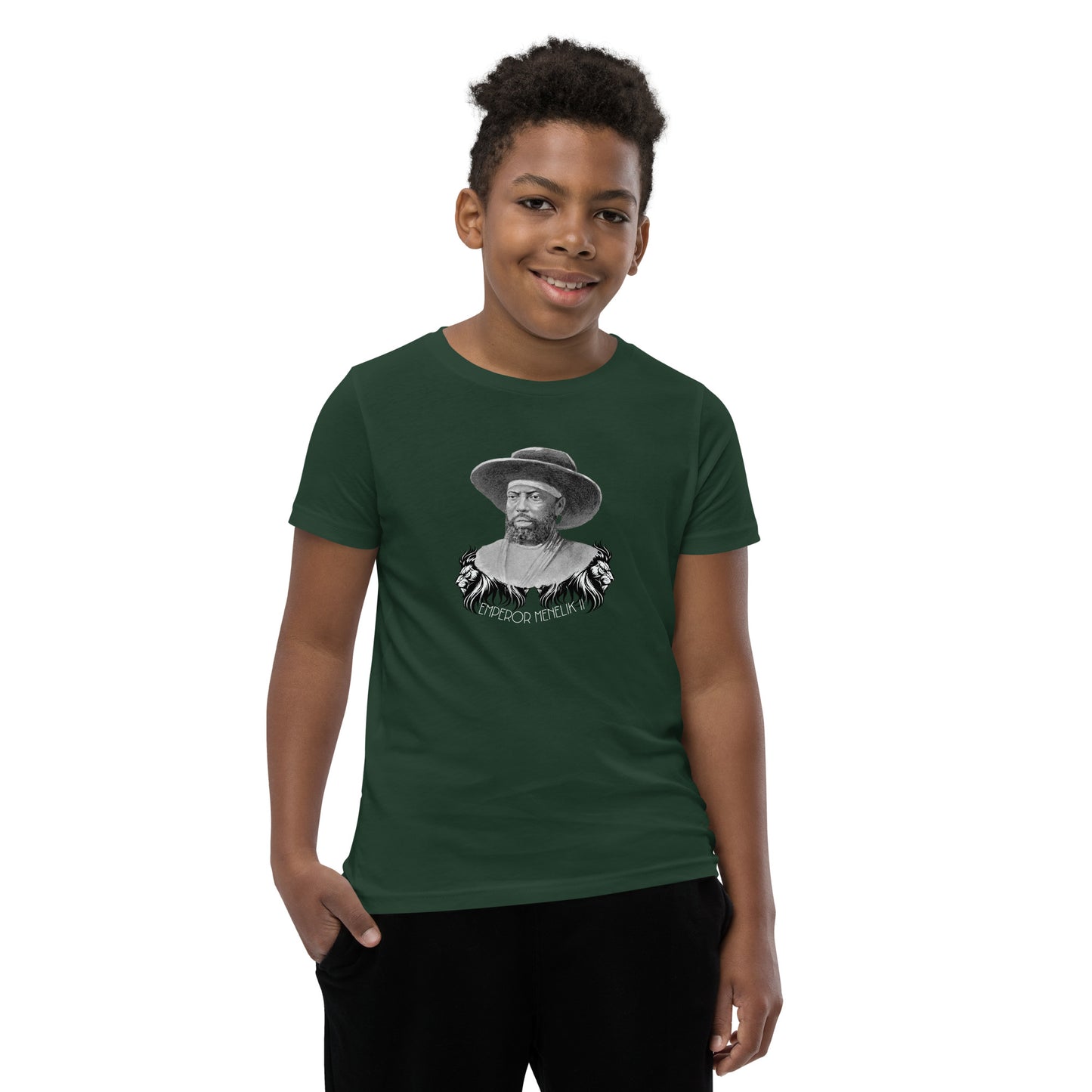 Menelik Youth Short Sleeve T-Shirt